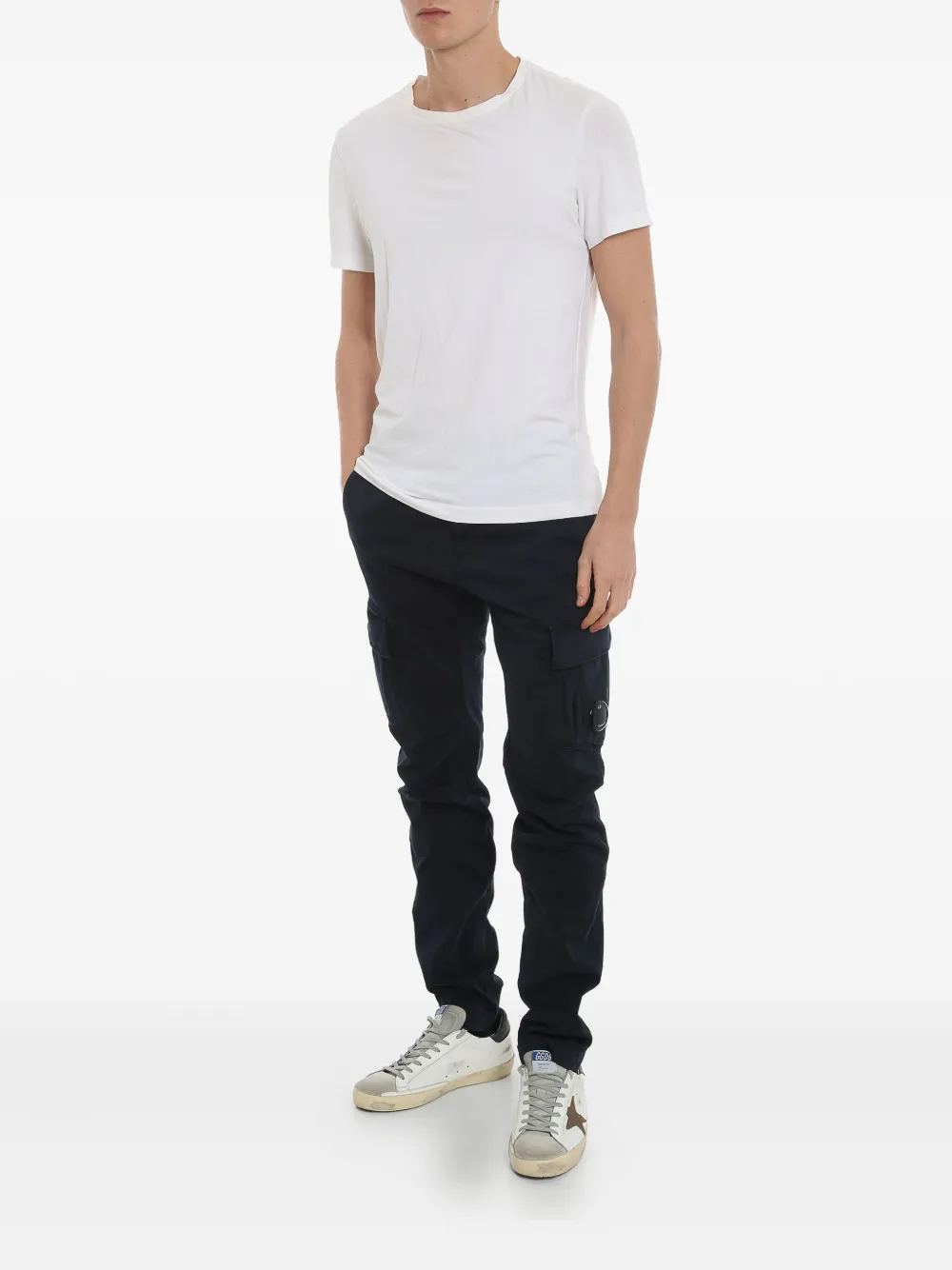 C.P. Company Lens-detail trousers - Blauw