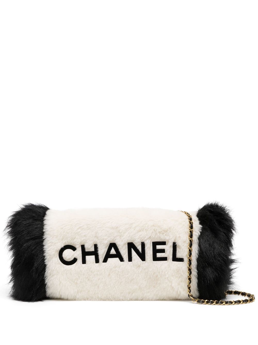 Chanel Pre-owned 1990-2000s Jumbo Hand Warmer Shoulder Bag - Black