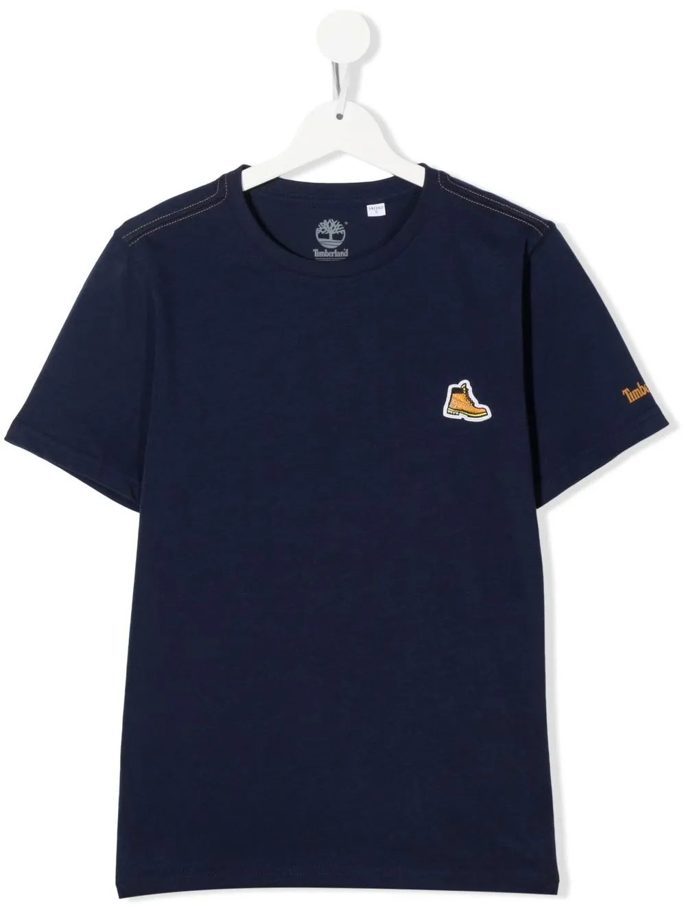 

Timberland Kids playera con parche de bota - Azul