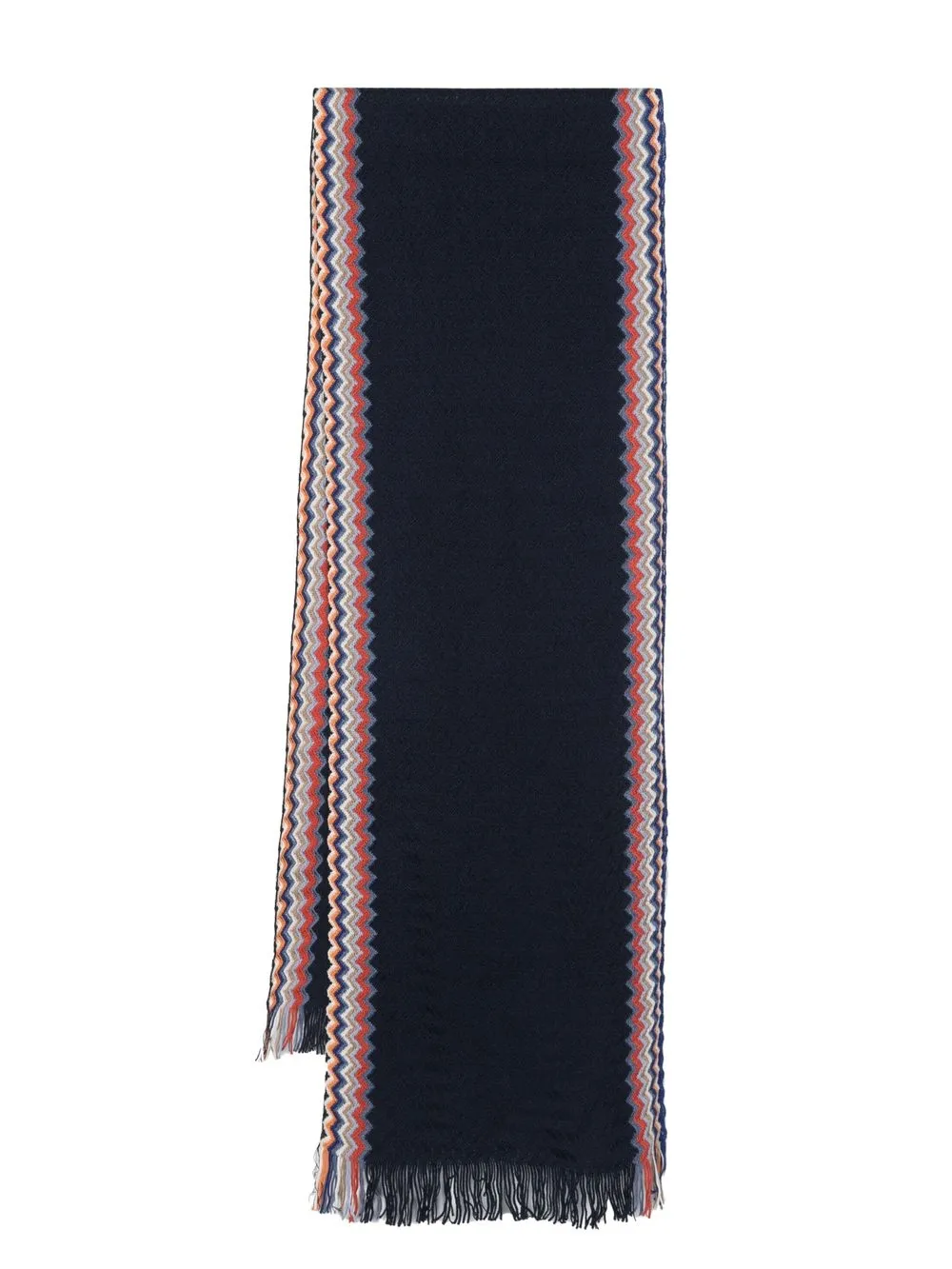 

Missoni zig-zag knitted scarf - Blue