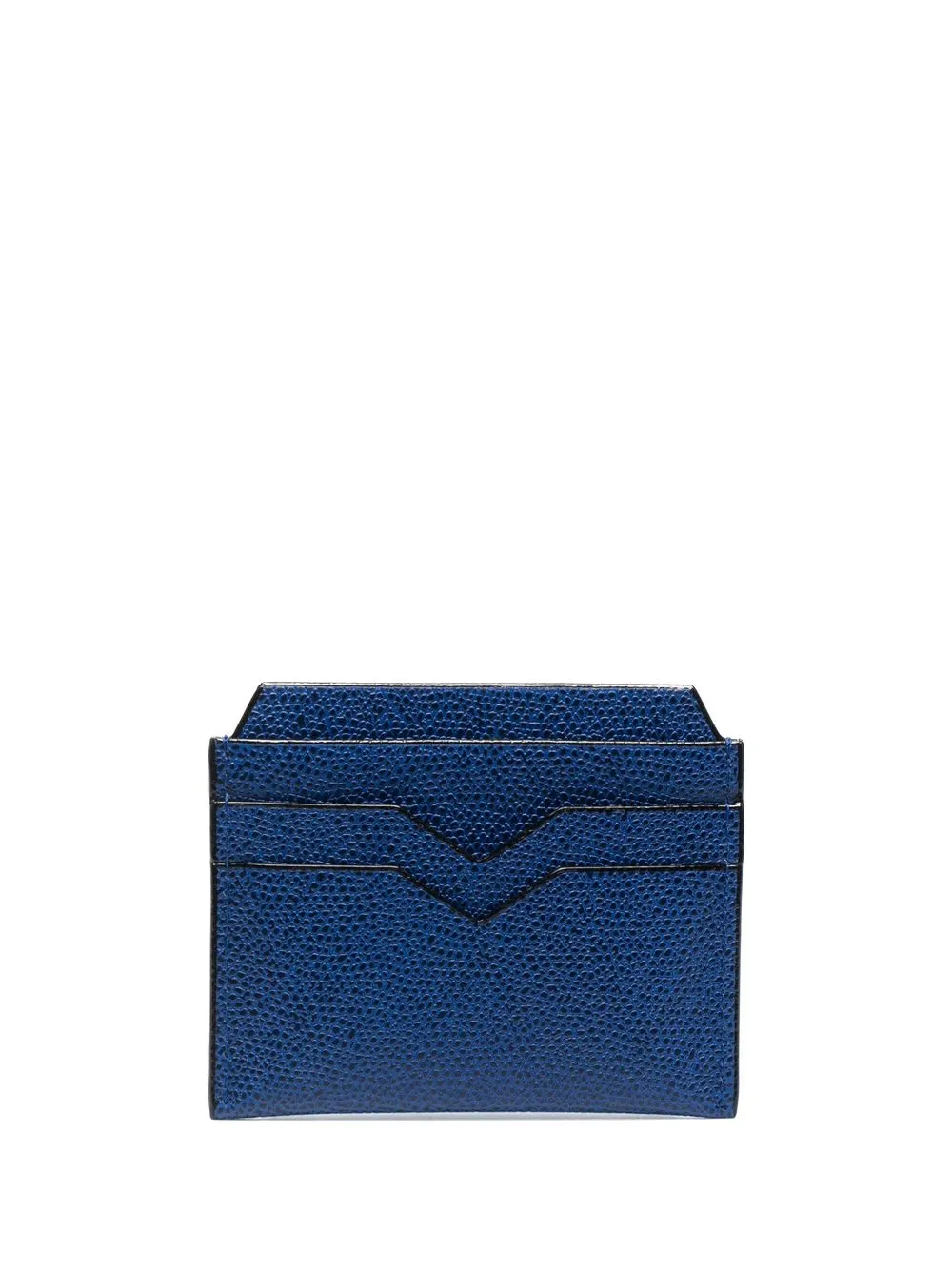 

Valextra pebbled leather cardholder - Blue