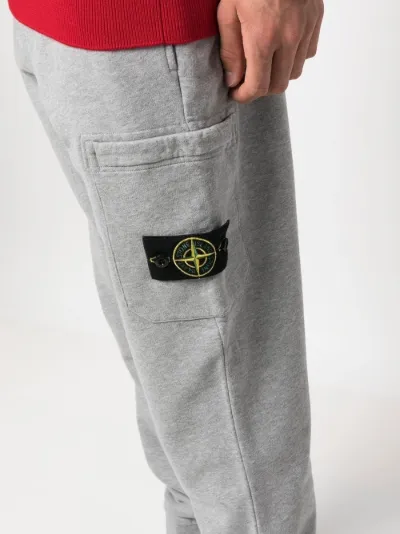 stone island fleece badge jogging bottoms