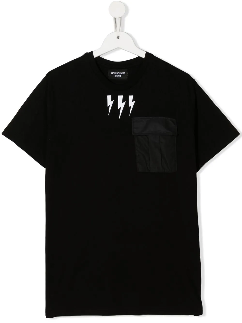 

Neil Barrett Kids playera con motivo Thunderbolt - Negro