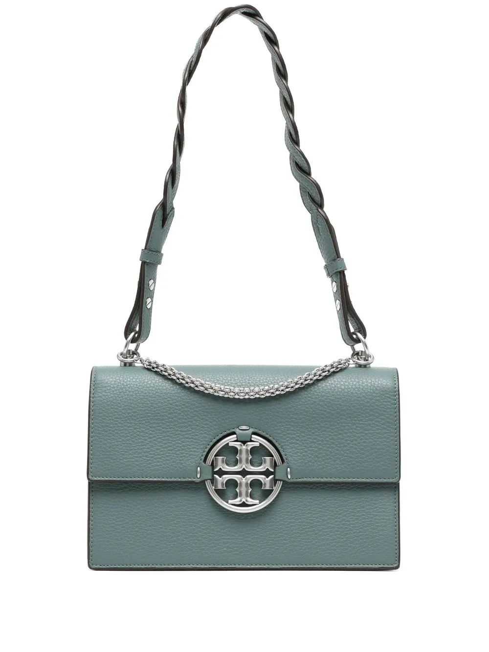 

Tory Burch bolsa de hombro con placa del logo - Azul