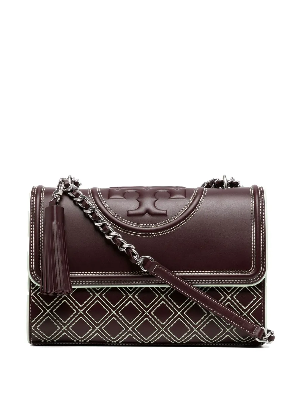 

Tory Burch bolsa de hombro Fleming - Morado