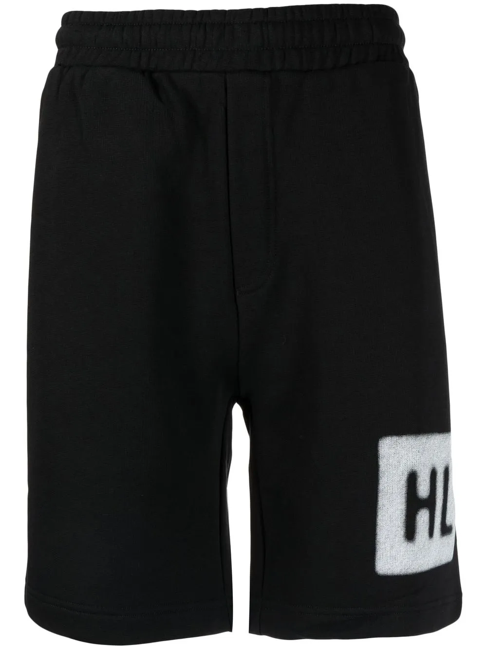 

Helmut Lang shorts deportivos con logo estampado - Negro