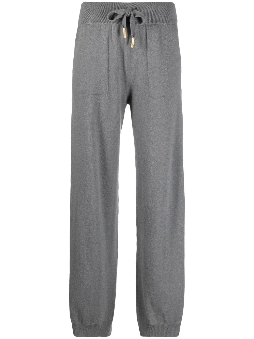 

Lorena Antoniazzi drawstring straight-leg trousers - Grey