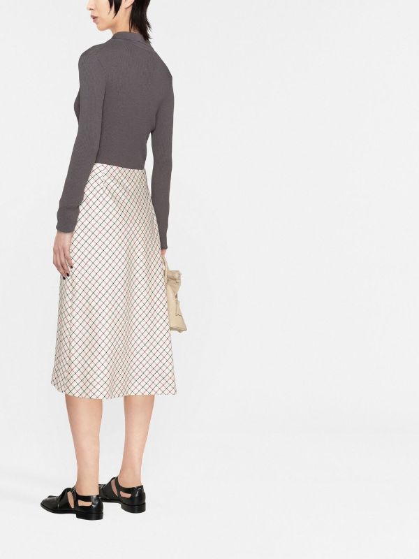 Maison Margiela check-pattern mid-length Skirt - Farfetch