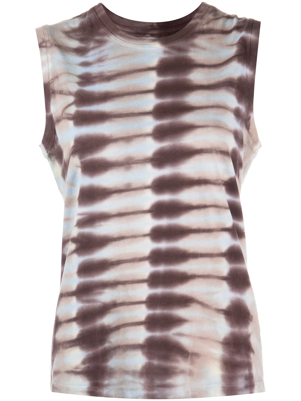 

Raquel Allegra tie-dye print tank top - Grey