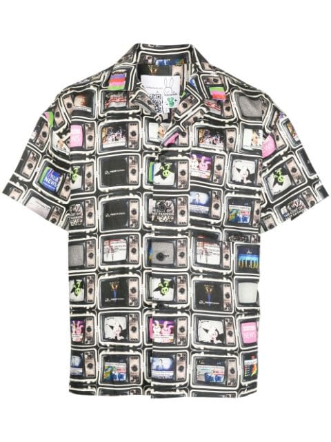 Natasha Zinko TV print camp-collared shirt