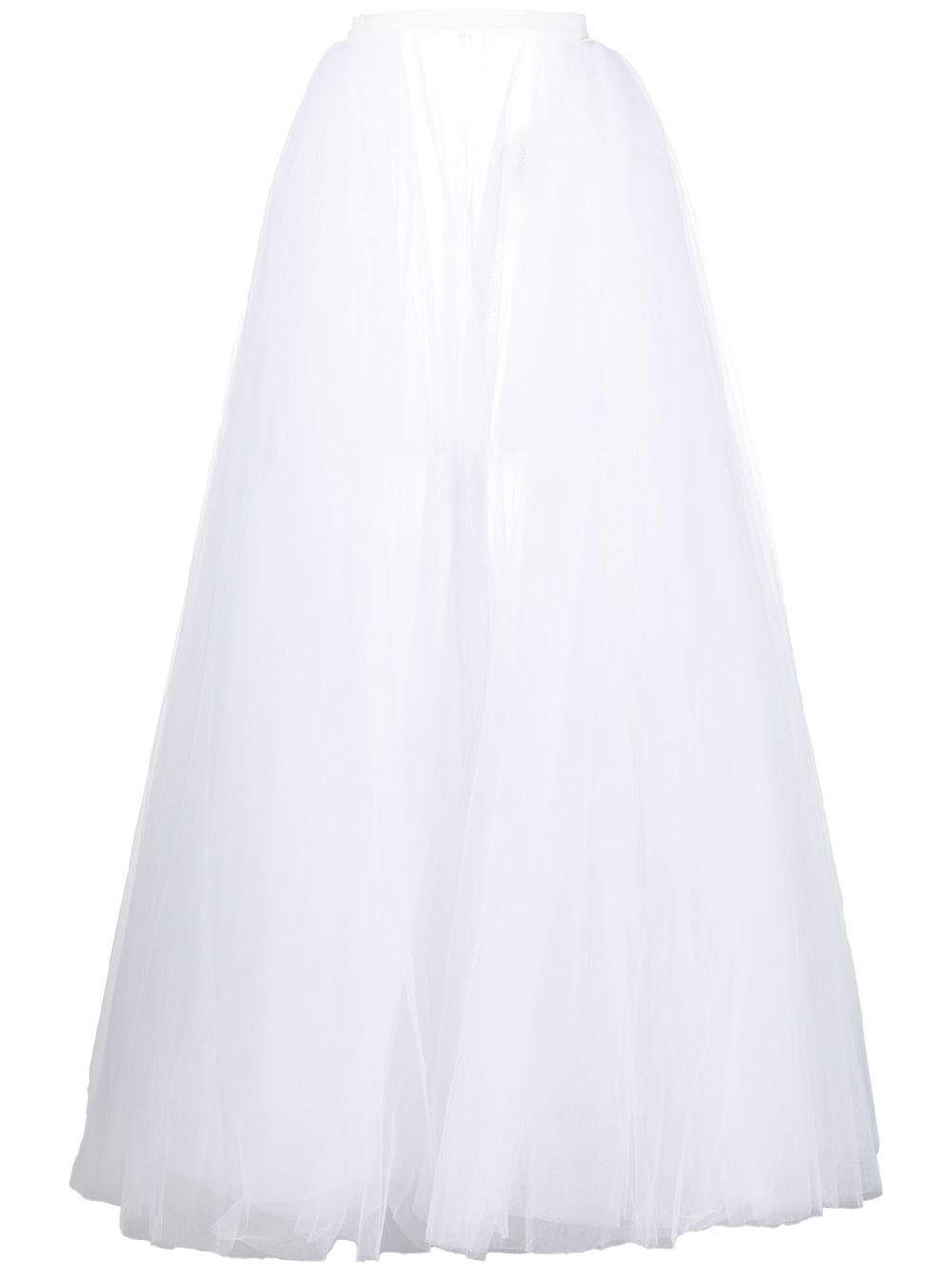 

Rebecca Vallance tulle-netted long skirt - White