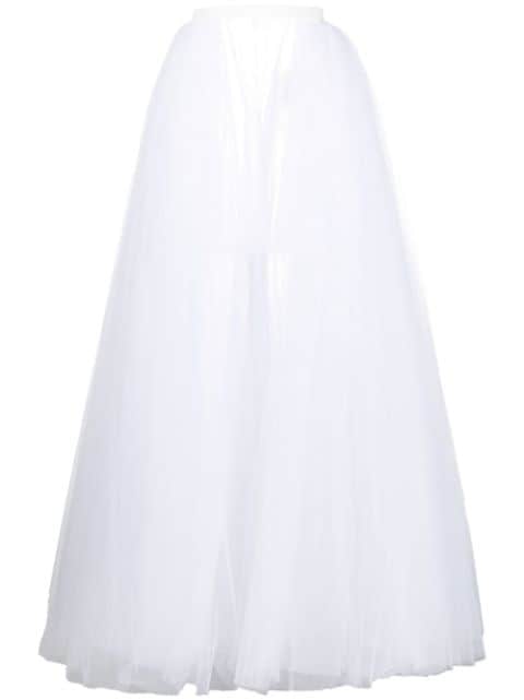 Rebecca Vallance tulle-netted long skirt