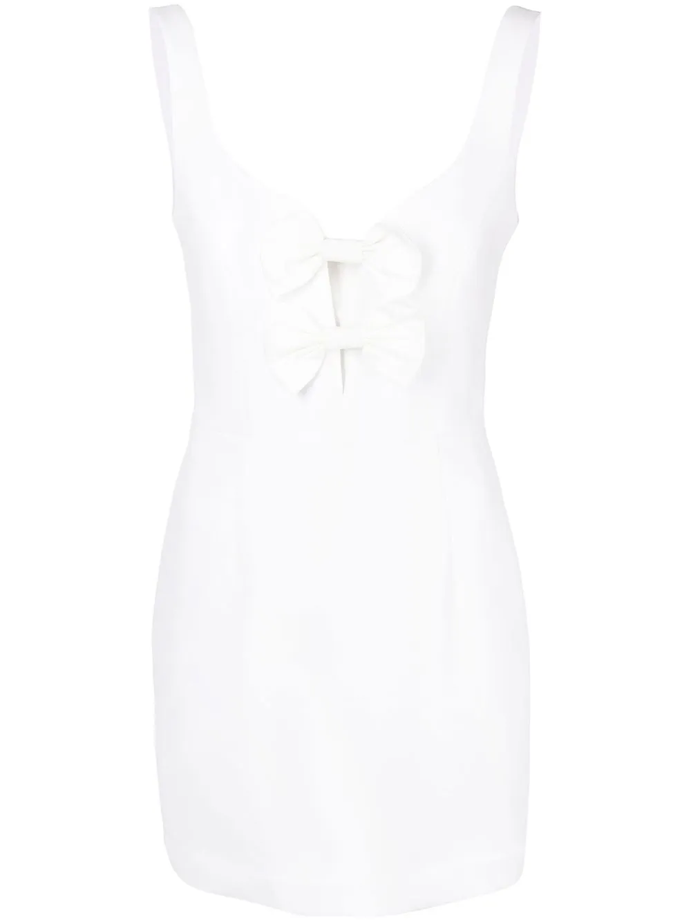 

Rebecca Vallance bow-embellished sleeveless minidress - White