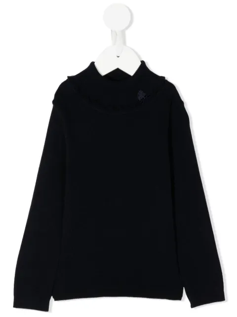 familiar roll-neck sweater