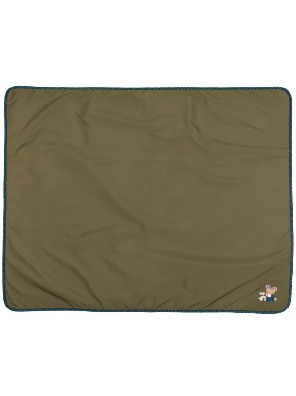 Familiar チェックトリム ブランケット | グリーン | FARFETCH JP