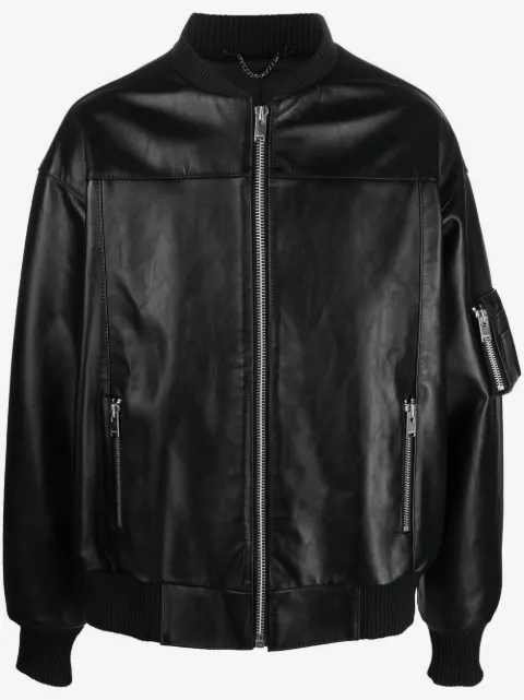 MISBHV x Ufo361 leather bomber jacket