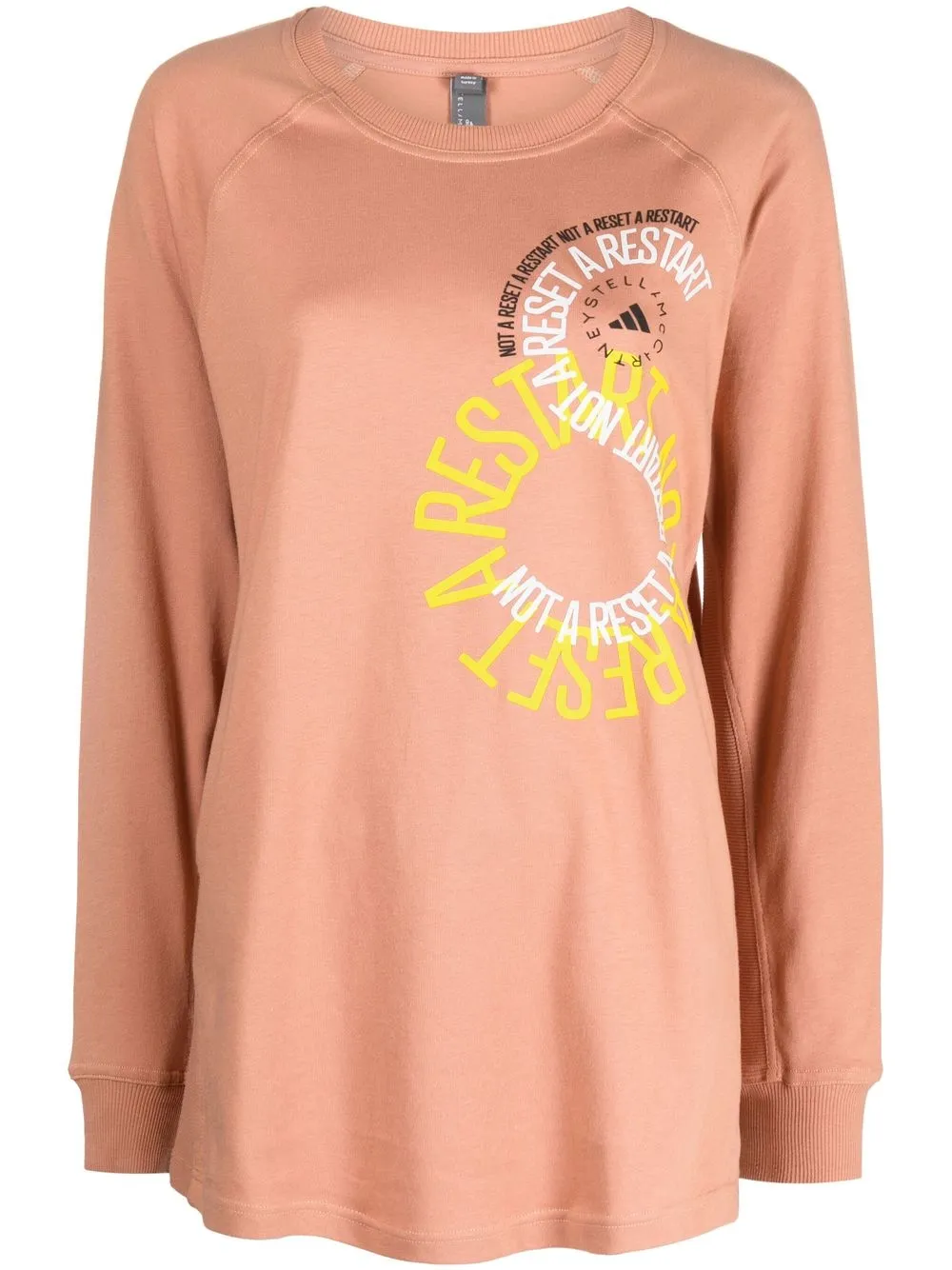 

adidas by Stella McCartney top manga larga con logo estampado - Neutro
