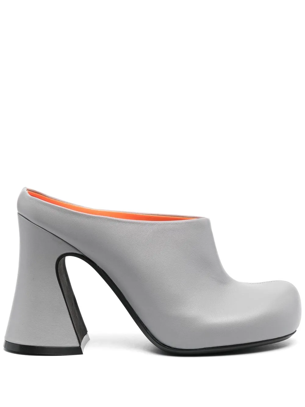 

Marni block-heel 110mm leather mules - Grey