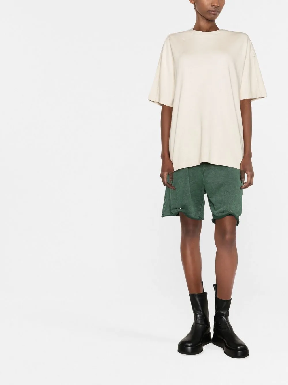 Moncler T-shirt met ronde hals - Beige