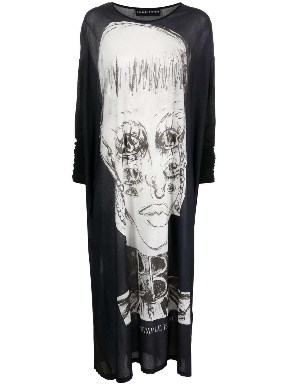 

Barbara Bologna graphic maxi dress - Black