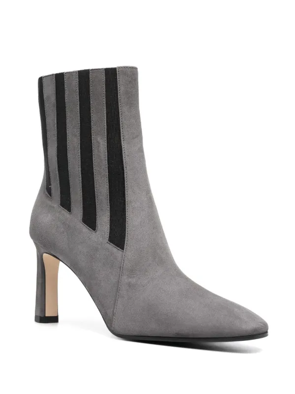 Gray ankle cheap boots suede