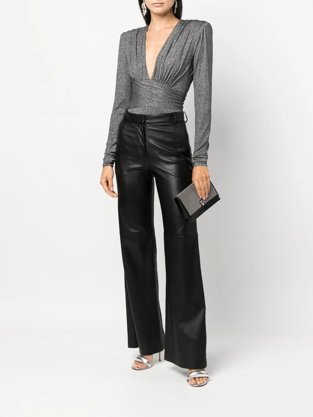 Alexandre Vauthier Blouse met V-hals - Zilver