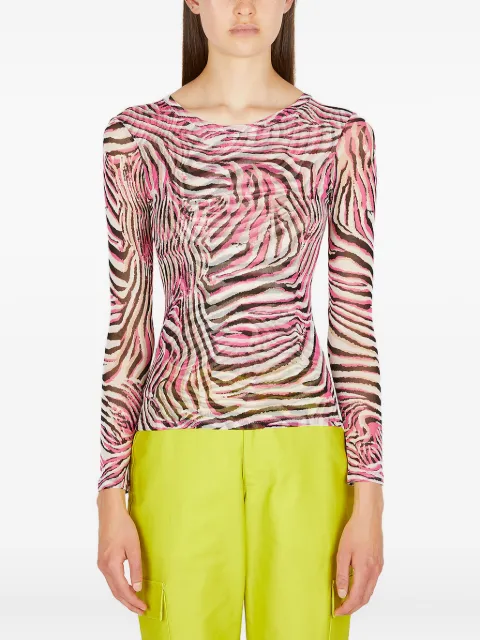 Collina Strada zebra-print top