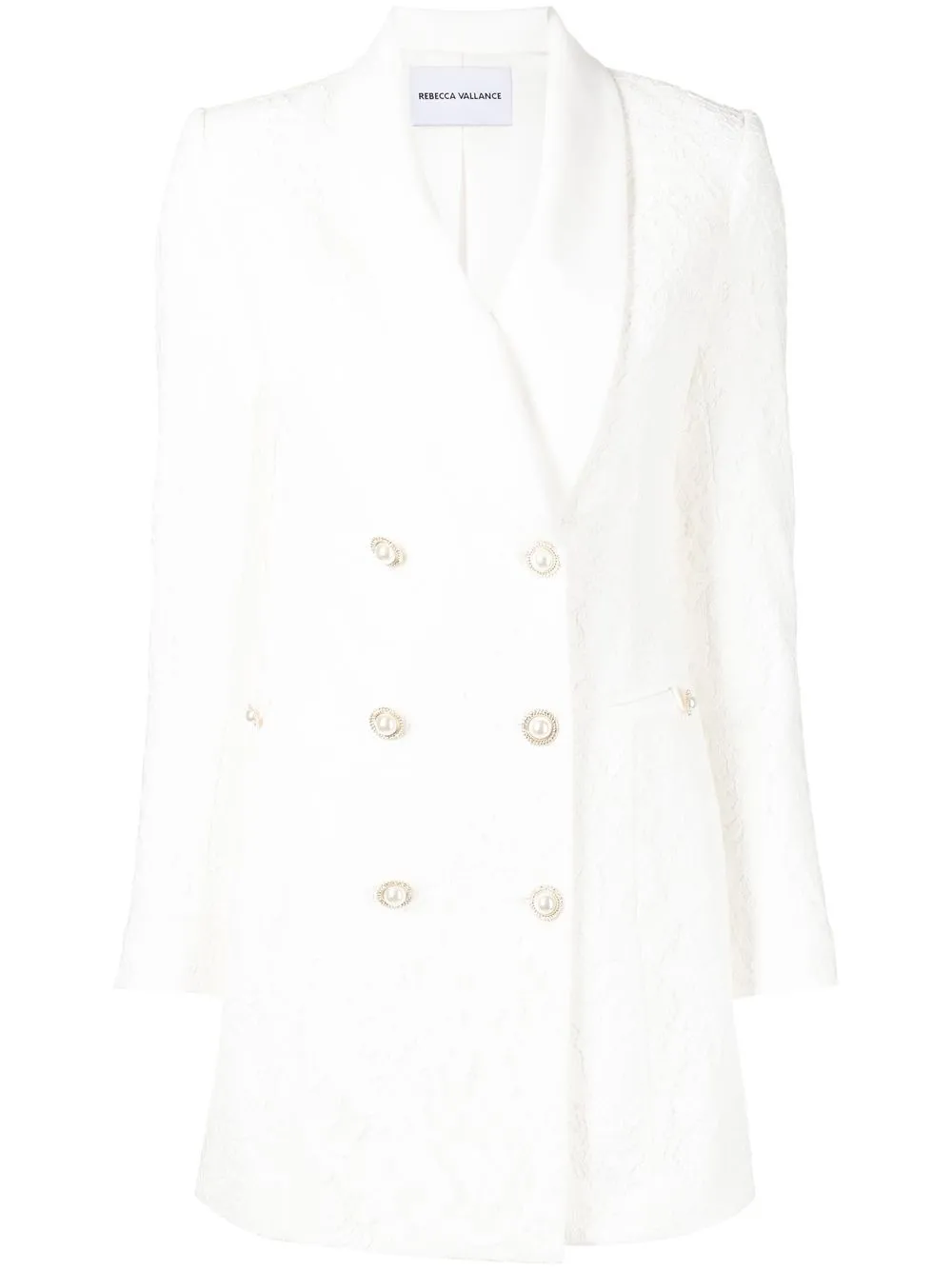 

Rebecca Vallance Hariet double-breasted blazer dress - White