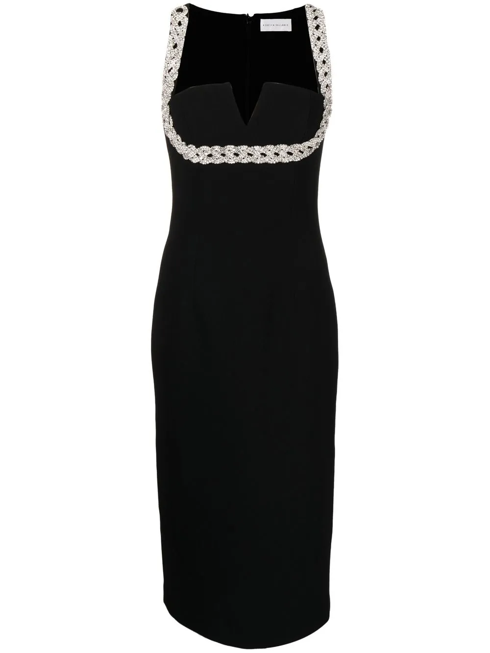 

Rebecca Vallance Grace V-wire midi dress - Black