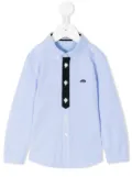 familiar long-sleeve polo shirt - Blue