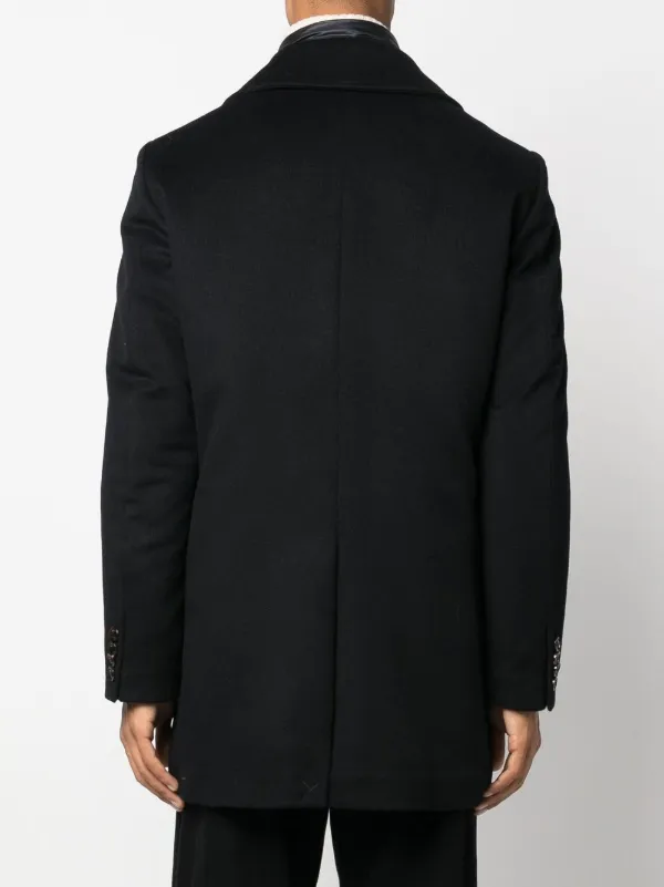 Moorer buttoned-up single-breasted Coat | Blue | FARFETCH