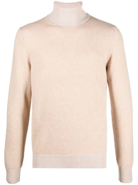 Malo ribbed-knit roll neck sweater