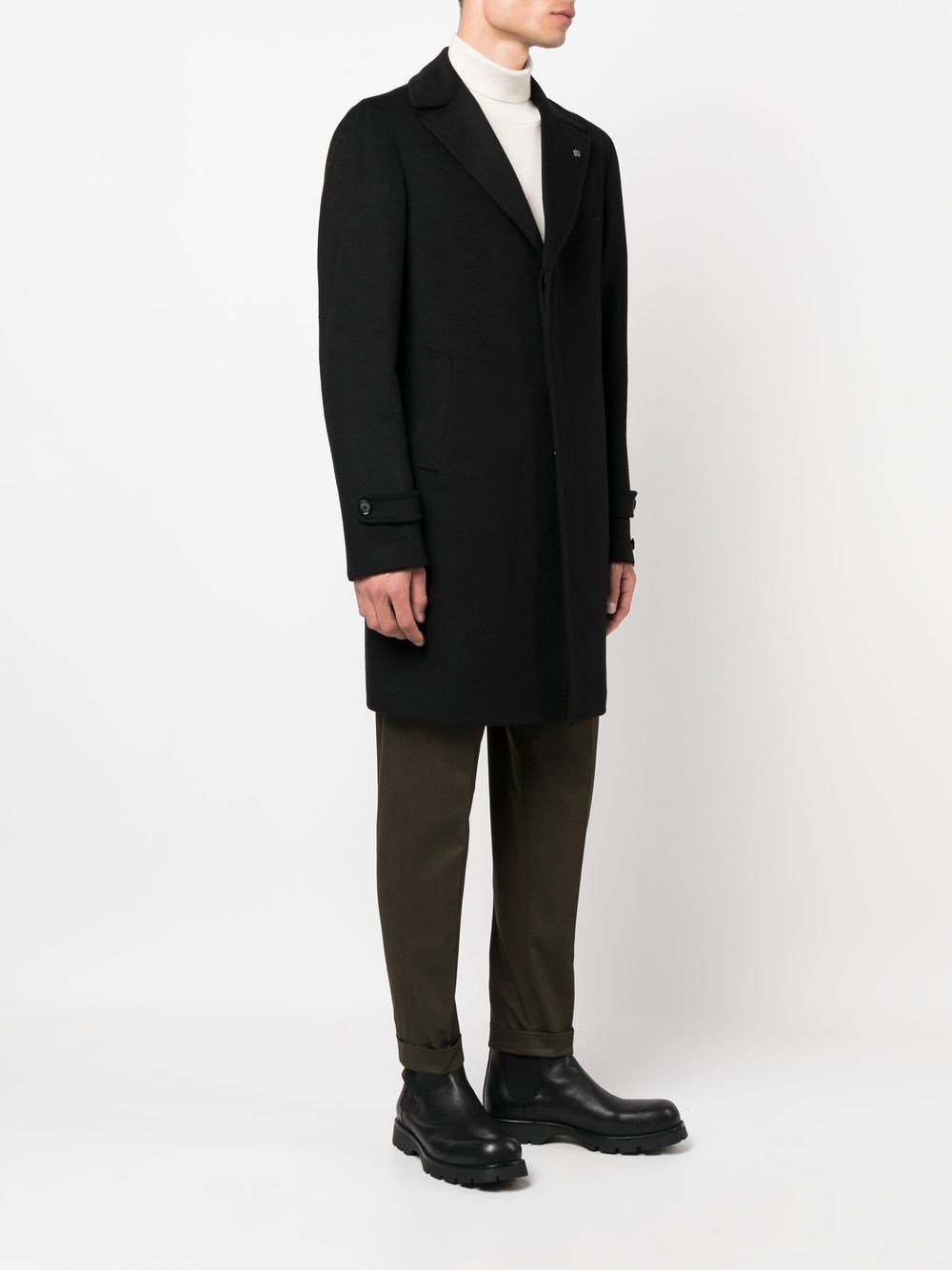 Tagliatore Virgin Wool open-front Coat - Farfetch