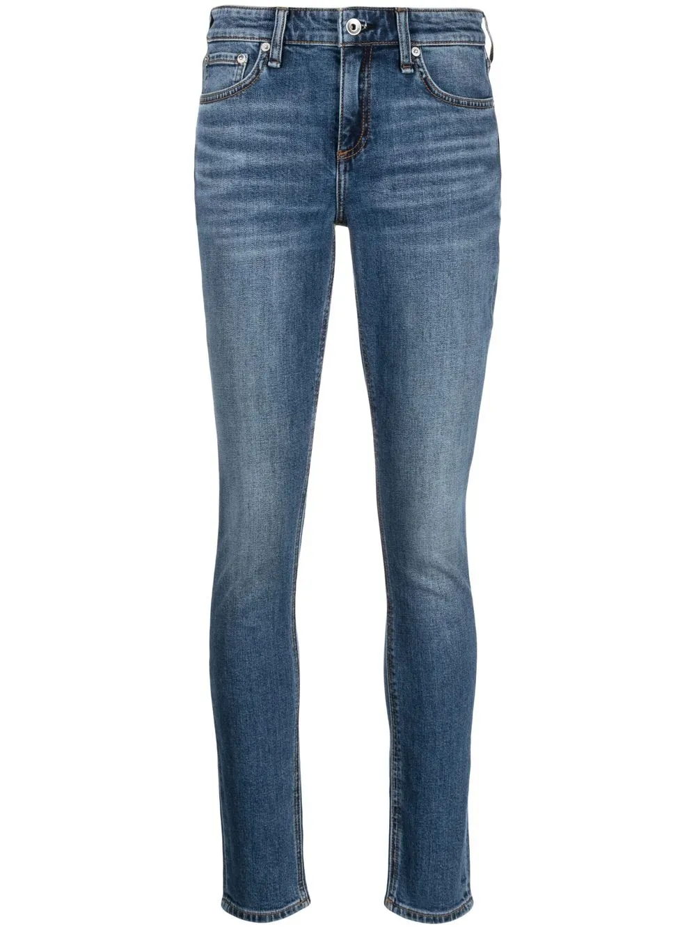 

rag & bone faded-effect skinny jeans - Blue