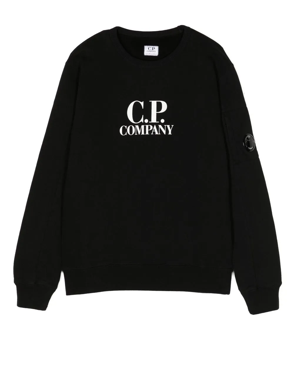 

C.P. Company Kids logo-print detail sweatshirt - Black