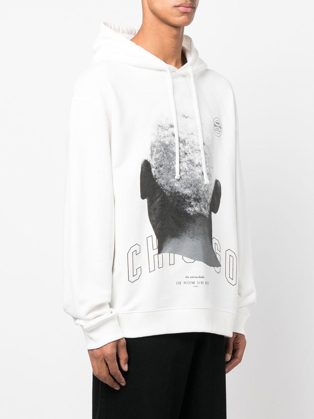 Shop Ih Nom Uh Nit Logo Drawstring Hoodie In White