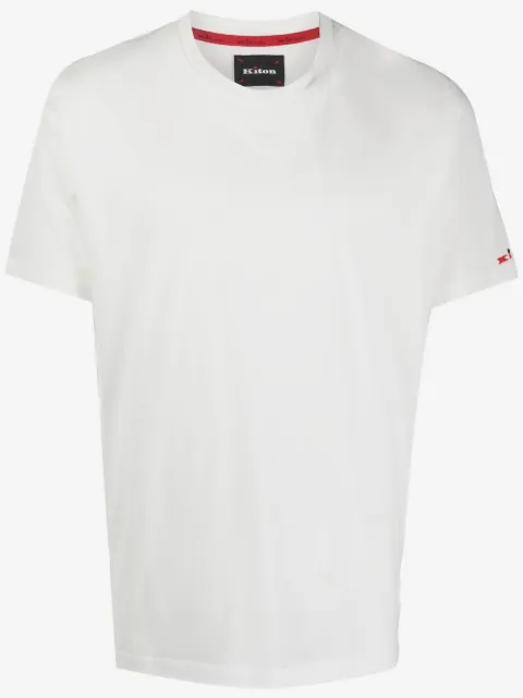 Kiton t-shirt à logo brodé