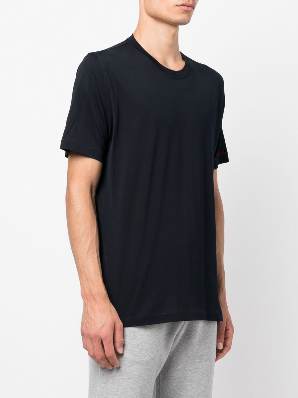 Kiton embroidered-logo short-sleeve T-shirt - Farfetch