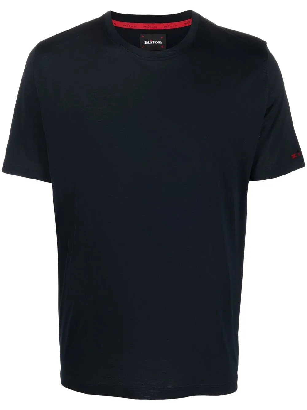 

Kiton playera manga corta con logo bordado - Azul