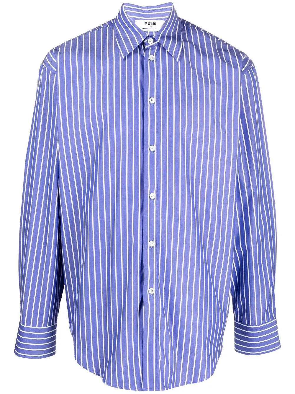 

MSGM striped long-sleeve shirt - Purple