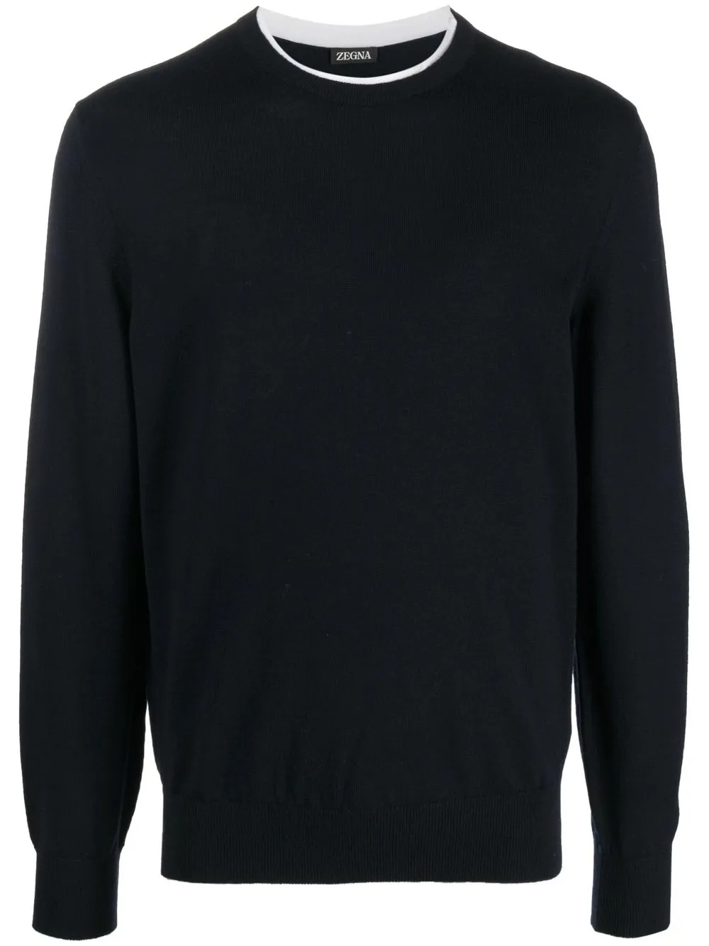 

Zegna crew-neck wool jumper - Blue