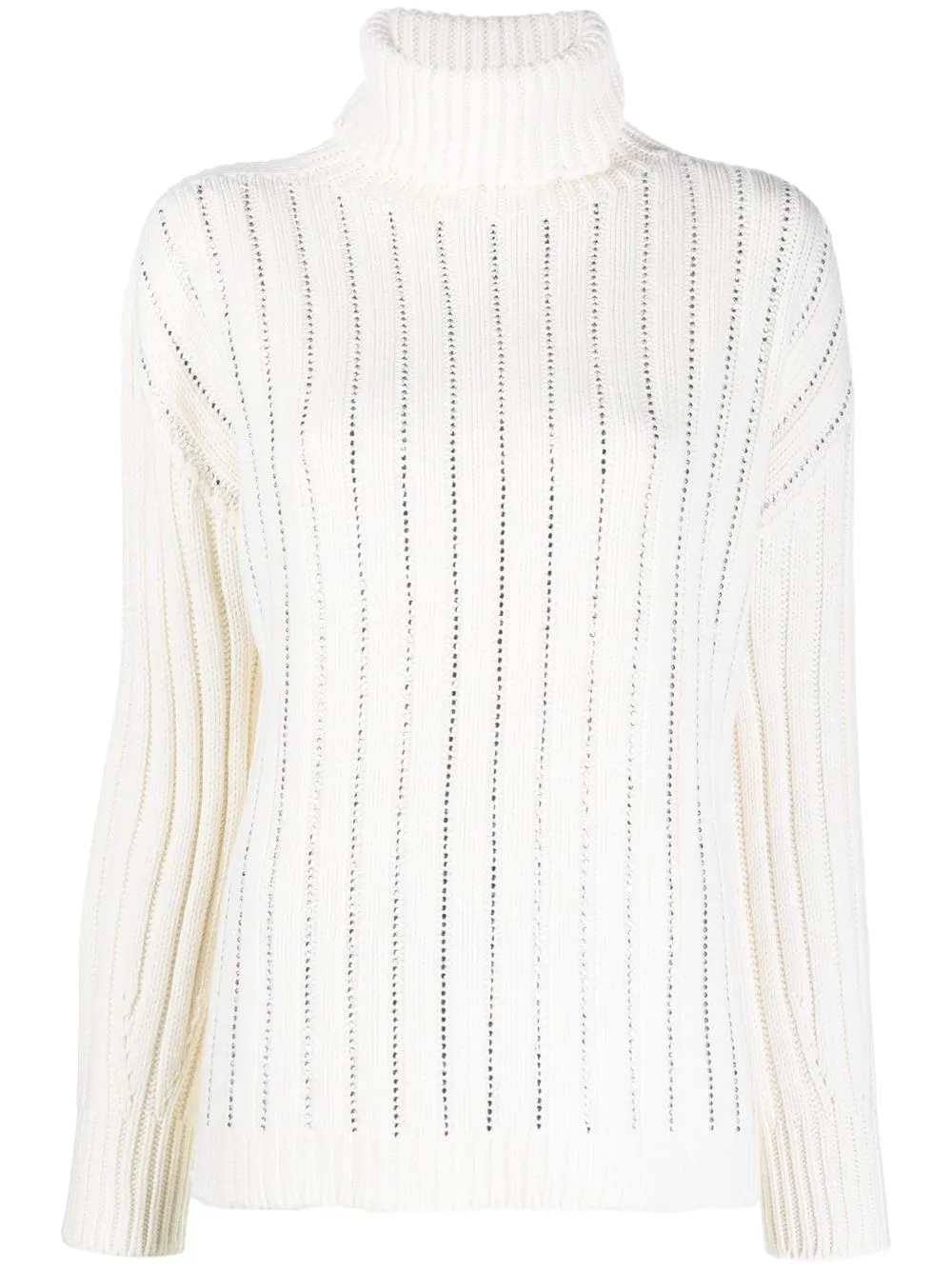 

Ermanno Ermanno chunky-ribbed knit jumper - White