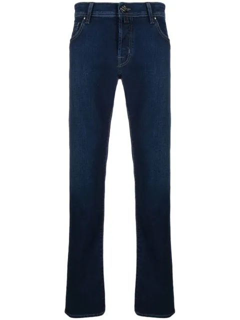 Jacob Cohën logo patch mid-rise jeans