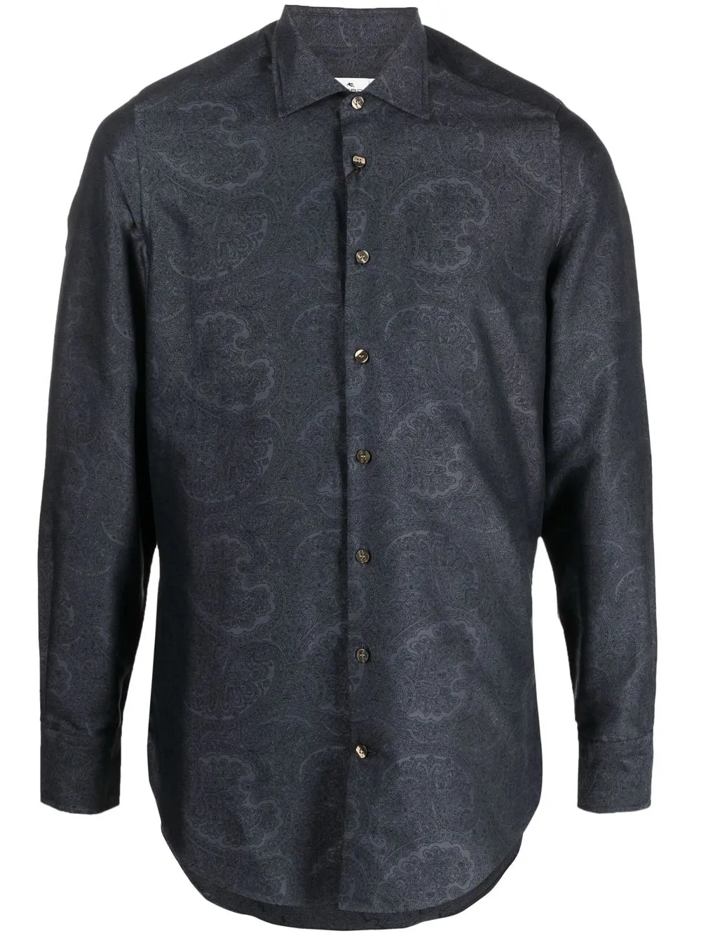 

ETRO camisa con estampado de cachemira - Azul