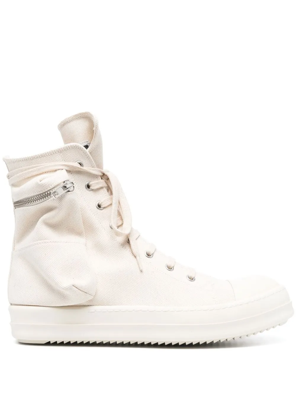 

Rick Owens DRKSHDW tenis altos con cierre - Neutro