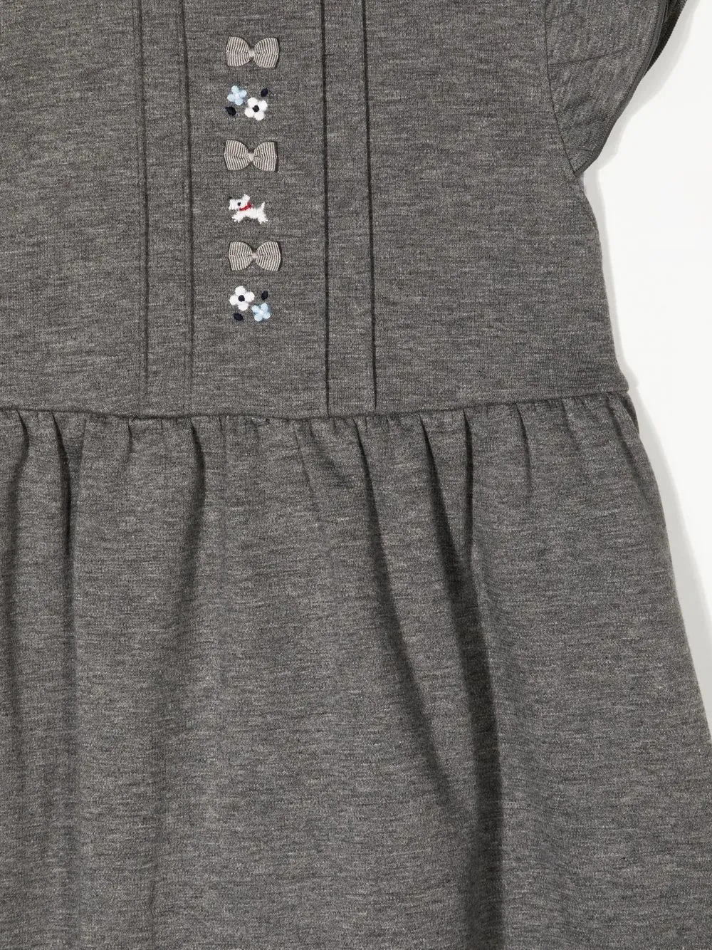  Familiar Kleid Mit Angeschnittenen ärmeln   Grau 