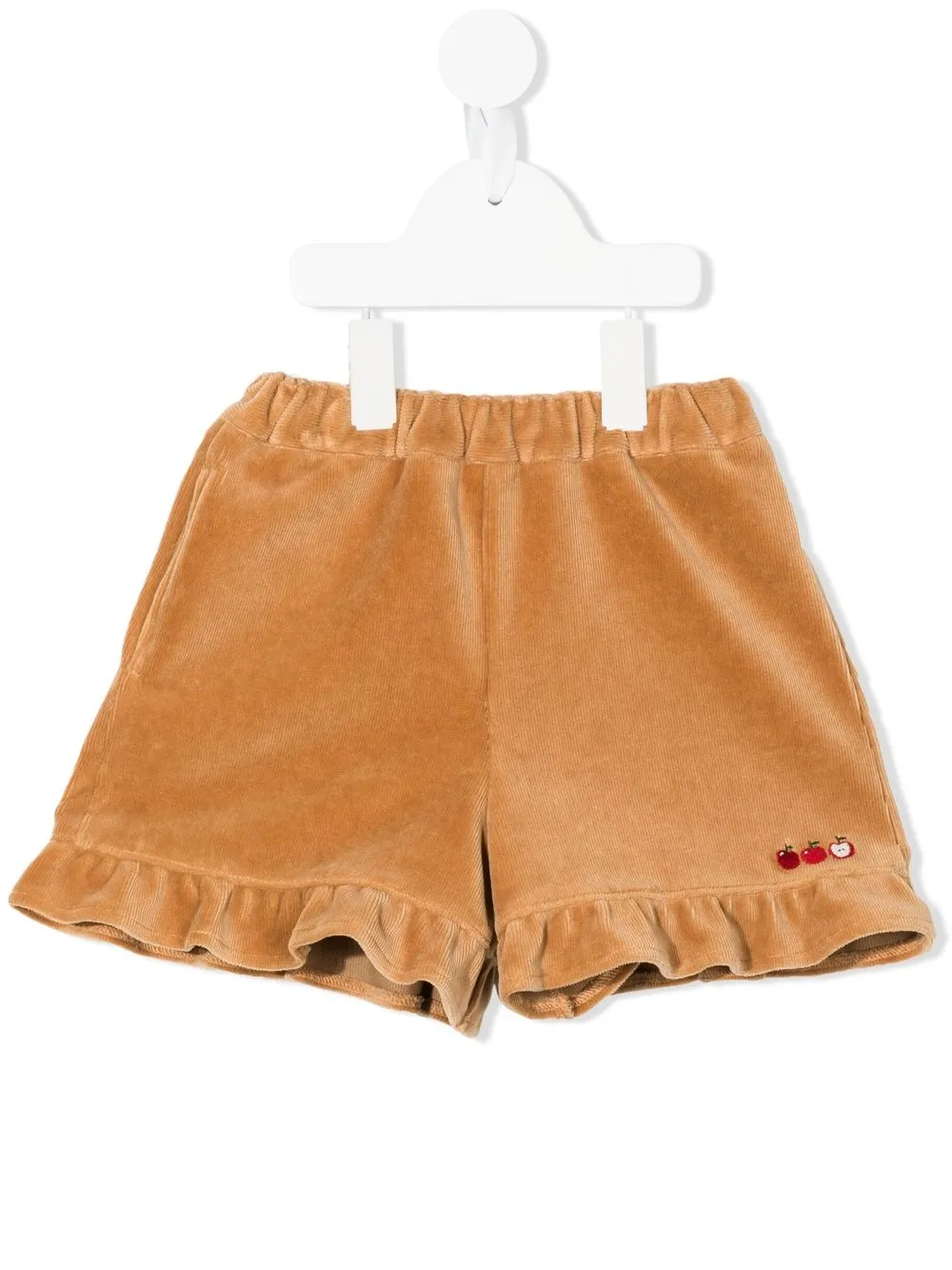 

Familiar embroidered velvet skirt - Brown