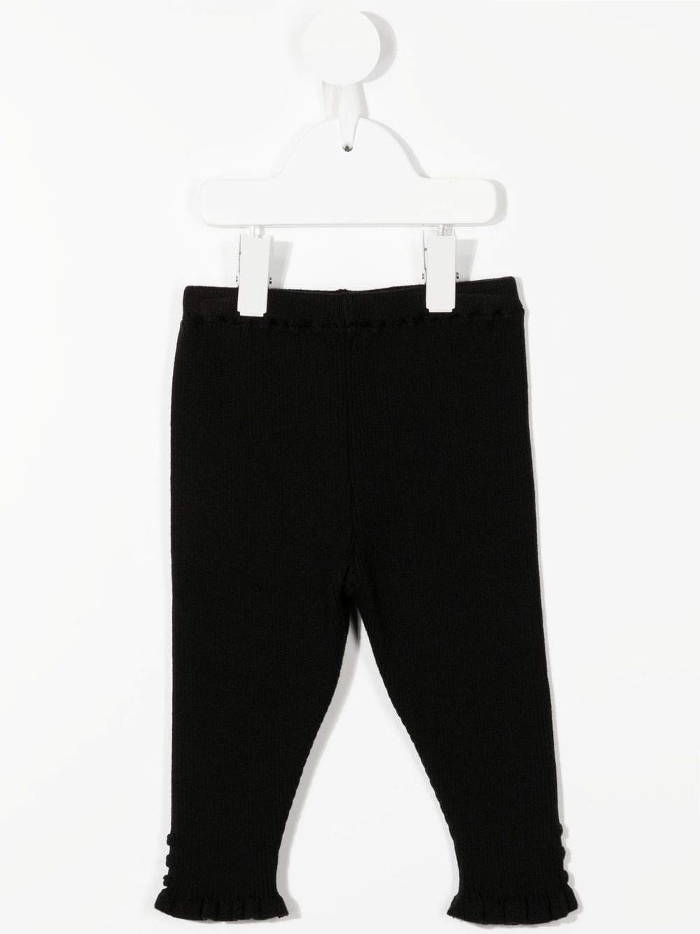 Familiar Ribgebreide legging - Zwart