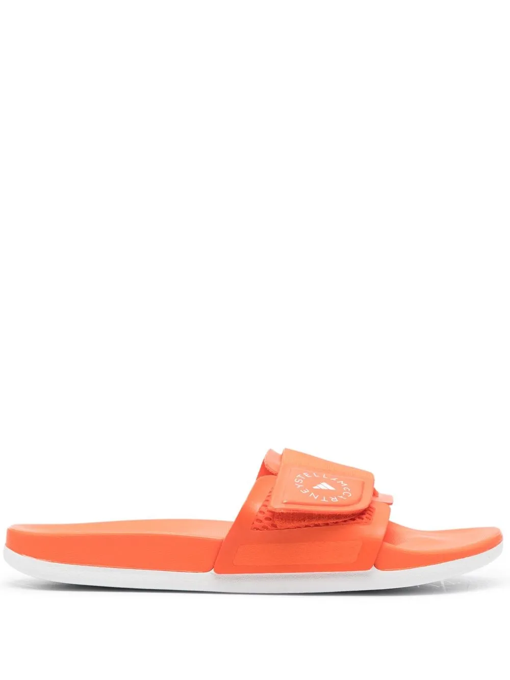 

adidas by Stella McCartney sandalias con tira del logo - Naranja