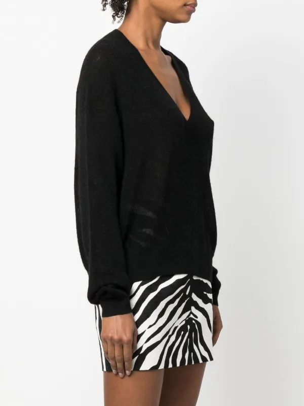 IRO V-neck Knitted Sweater - Farfetch